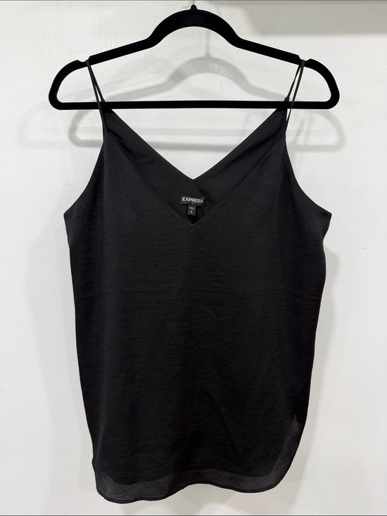 Express Tops - Express Black V-Neck Spaghetti Strap Cami